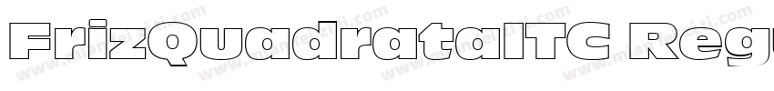 FrizQuadrataITC Regu字体转换